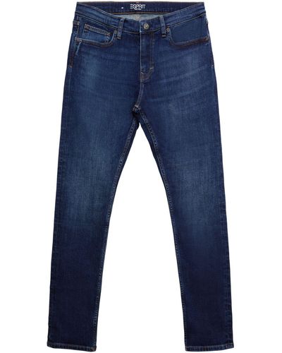 Esprit Fit- Skinny Jeans, recycelter Baumwollstretch - Blau