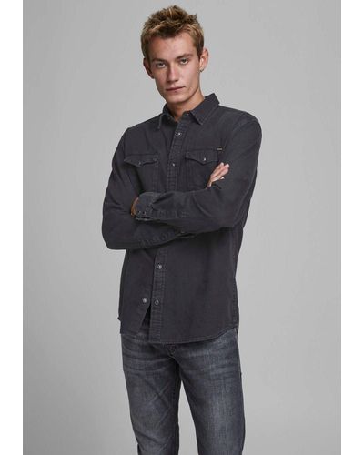 Jack & Jones Jeanshemd SHERIDAN SHIRT - Blau