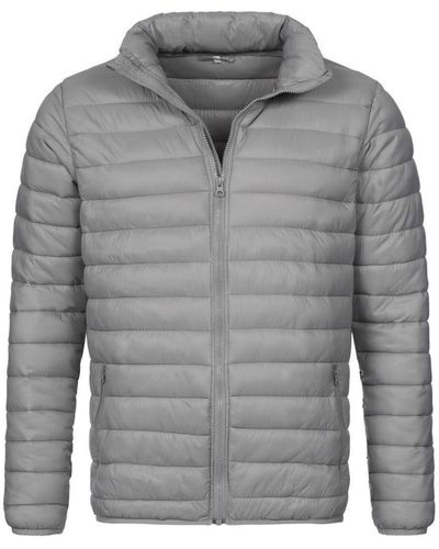 Stedman Outdoorjacke Padded Jacket Wasser- und windabweisend - Grau
