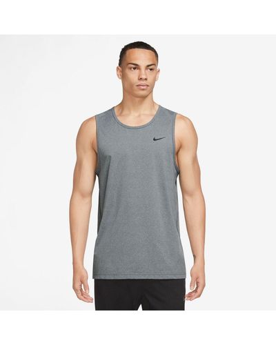 Nike Tank Shirt schweißableitende Hyverse Tanktop - Grau