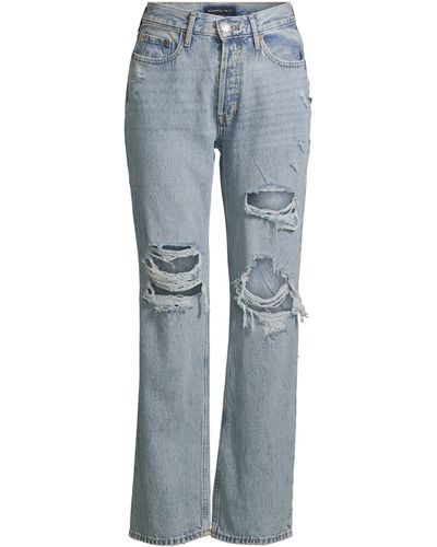 Aéropostale Regular-fit-Jeans (1-tlg) Cut-Outs - Blau