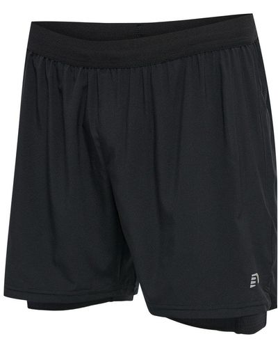 Newline Men'S Core 2-In-1 Shorts - Schwarz