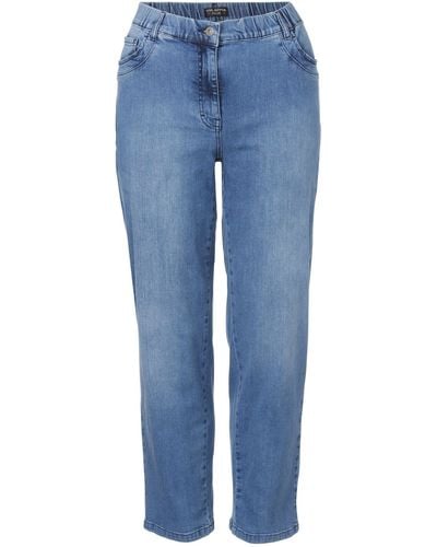 Via Appia Due Klassische 5-Pocket-Jeans mit Ziernähten - Blau