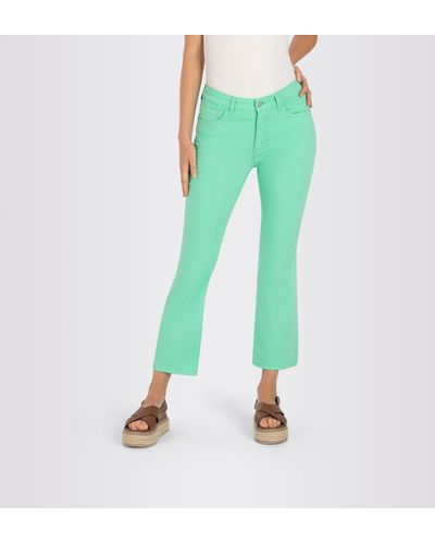 M·a·c 3/4-Jeans Dream Kick Saum modisch verkürzt und leicht ausgestellt - Grün