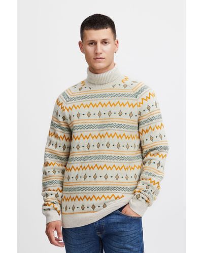 Blend Rollkragenpullover Pullover - Mehrfarbig