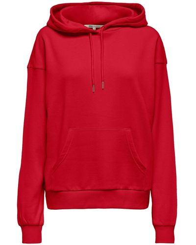 ONLY ONLJODA L/S EVERY HOODIE SWT - Rot