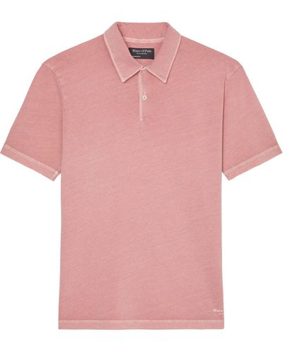 Marc O' Polo Marc O' T-Shirt Polo, short sleeve, logo artwork at - Pink