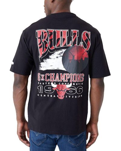 KTZ Print-Shirt Oversized CHAMPIONS Chicago Bulls - Blau