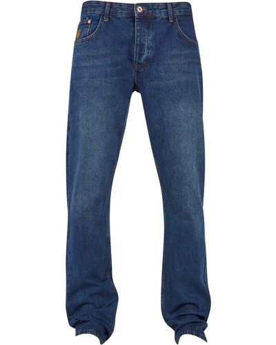 Rocawear Bequeme TUE Rela/ Fit Jeans (1-tlg) - Blau