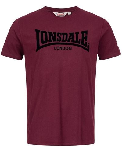 Lonsdale London T-Shirt LL008 ONE TONE - Lila