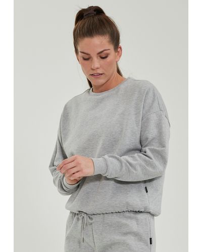 Endurance Sweatshirt Sartine mit einstellbarem Kordelzug - Grau