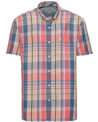 Camel Active Blusenshirt Shortsleeve Shirt, Faded Red - Rot