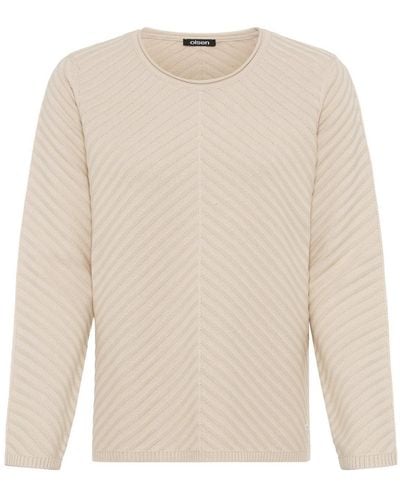 Olsen Sweatshirt Pullover Long Sleeves - Weiß