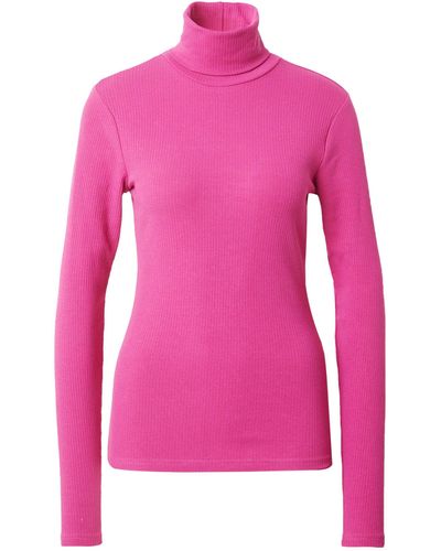 Minimum Langarmshirt ROLLI (1-tlg) Plain/ohne Details - Pink