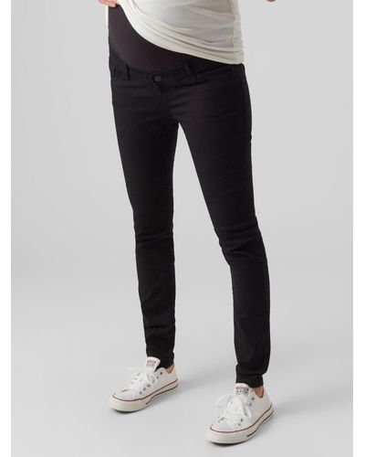 Vero Moda Skinny-fit-Jeans Tanya (1-tlg) Plain/ohne Details - Schwarz