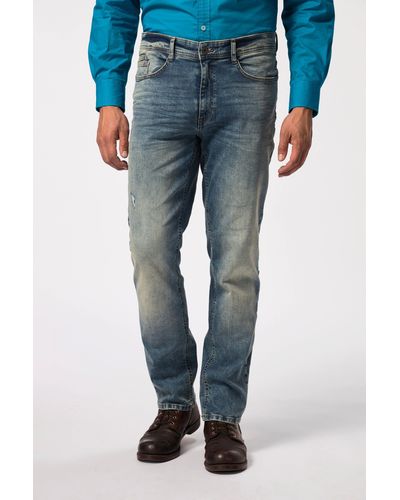 JP1880 5-Pocket- Jeans FLEXNAMIC® Denim Bauchfit Straight Fit - Blau