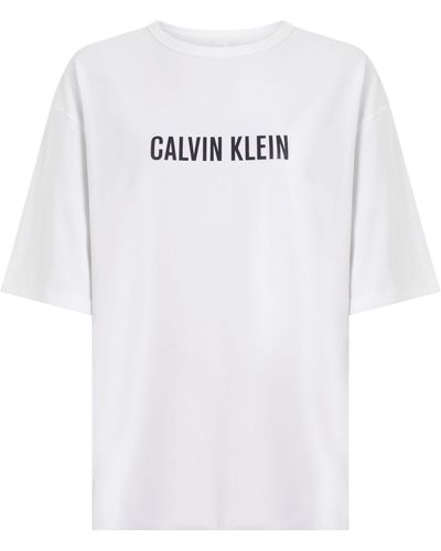 Calvin Klein Underwear T-Shirt /S CREWNECK mit Calvin Klein Logo-Schriftzug - Weiß