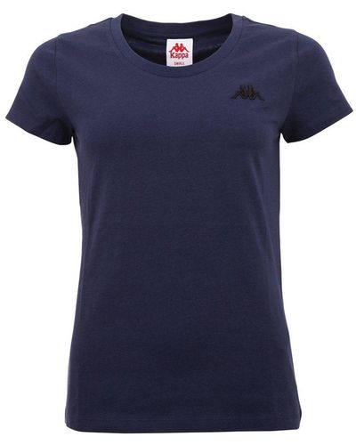 Kappa T-Shirt in körpernaher Passform - Blau