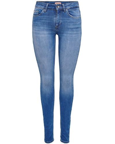 ONLY Regular-fit-Jeans ONLBLUSH MID SKINNY REA12187 NOOS - Blau