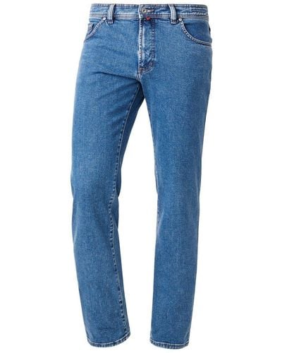 Pierre Cardin 5-Pocket-Jeans DIJON natural indigo 3880 122.01 Konfektionsgröße/Übergr - Blau