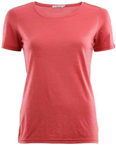 Aclima LightWool t-shirt W's (1-tlg) - Pink