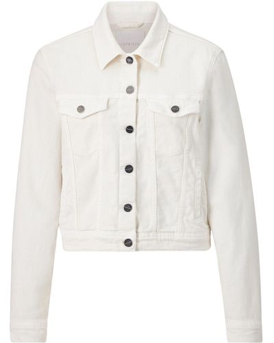 Rich & Royal Jackenblazer white denim jacket organic - Weiß