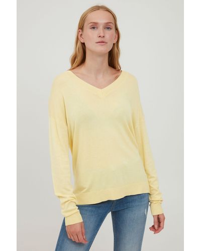 B.Young Strickpullover BYMMPIMBA VNECK -20811092 - Gelb