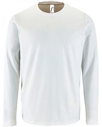 Sol's Langarmshirt Long-Sleeve T-Shirt Imperial - Weiß