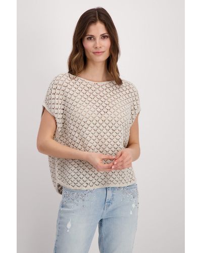 Monari Wollpullover T-Shirt - Mehrfarbig