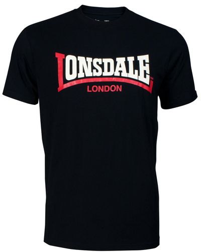 Lonsdale London T-Shirt Two Tone (1-tlg) - Schwarz