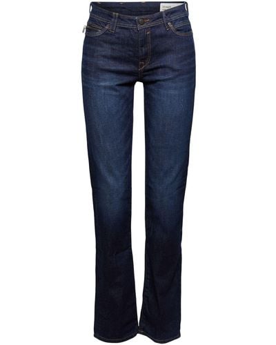 Edc By Esprit Straight-Jeans Low-Rise-Stretchjeans - Blau