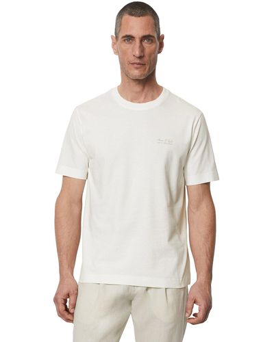 Marc O' Polo Shirt Mit großem Rückenprint, leichte Single-Jersey-Qualität - Weiß