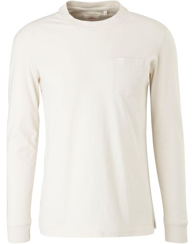 S.oliver Langarmshirt - Weiß