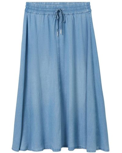 Tom Tailor Sommerrock skirt look, Clean Mid Stone Blue Denim - Blau