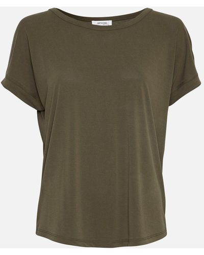 Moss Copenhagen - FENYA MODAL TEE- T-Shirt kurzarm, grau-grün