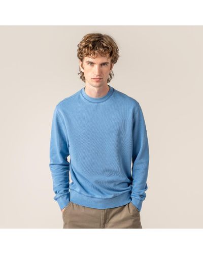Living Crafts Sweatshirt RONNY GOTS zertifiziert - Blau