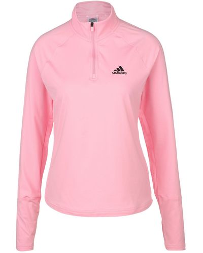 adidas Originals Trainingspullover 1/4 Zip Trainingssweater - Pink