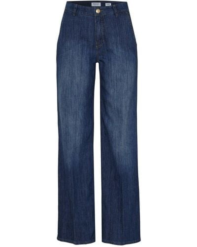 ROSNER Regular-fit-Jeans Audrey_Wide_Leg_1_085 - Blau