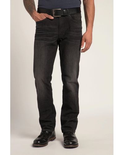 JP1880 5-Pocket- Jeans Denim FLEXNAMIC® Bauchfit Regular Fit - Schwarz