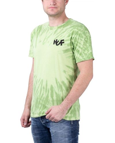 Huf T-Shirt Haze Brush Tie Dye Tee - Grün