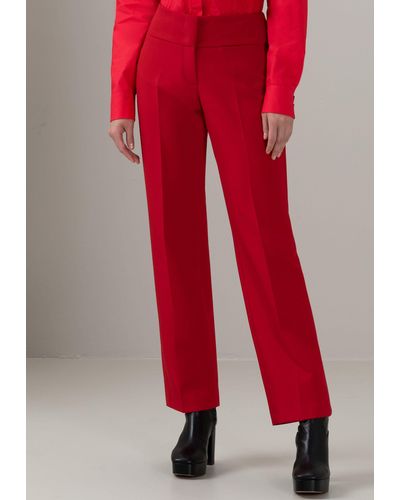 Bianca Stretch-Hose PARIGI modern weiter Form in angesagten Trendfarben - Rot