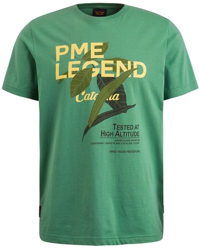 PME LEGEND T-Shirt Short sleeve r-neck - Grün