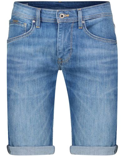 Pepe Jeans Pepe 5-Pocket-Jeans Jeansshorts STRAIGHT SHORT Regular Fit (1-tlg) - Blau