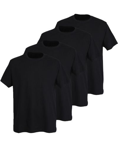 Götzburg Shirt California (4-tlg) mit Rundhals-Ausschnitt, Premium-Qualität - Schwarz