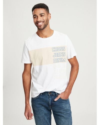 Cross Jeans ® Rundhalsshirt 15905 - Weiß
