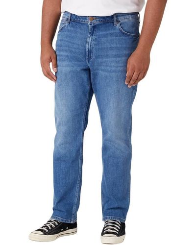 Wrangler Regular-fit-Jeans Hose Greensboro 803, G 33, L 30, F washed blue - Blau