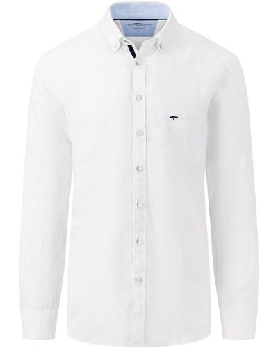 Fynch-Hatton Fleecehemd - Weiß