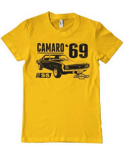 Camaro Ss 1969 T-Shirt - Gelb
