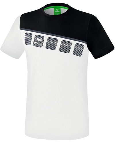 Erima 5-C T-Shirt default - Schwarz