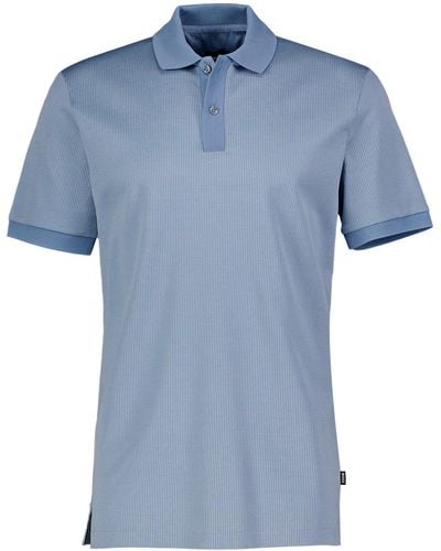 BOSS Poloshirt H-PARLAY 431 Regular Fit Kurzarm (1-tlg) - Blau
